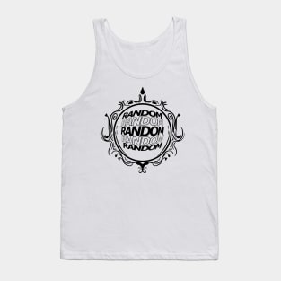 Random distorted text Tank Top